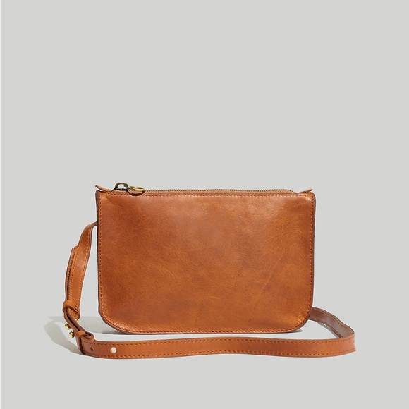 Madewell Handbags - Madewell The Simple Crossbody Bag in English Saddle Leather